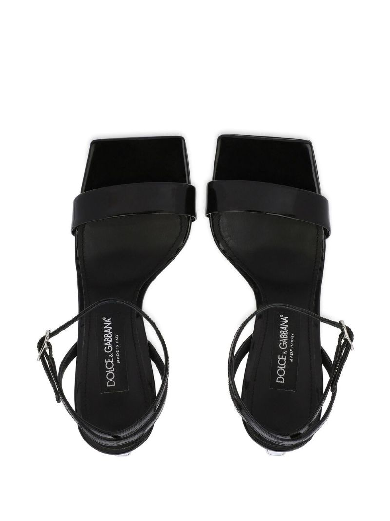 Black Open Toe Sandals
