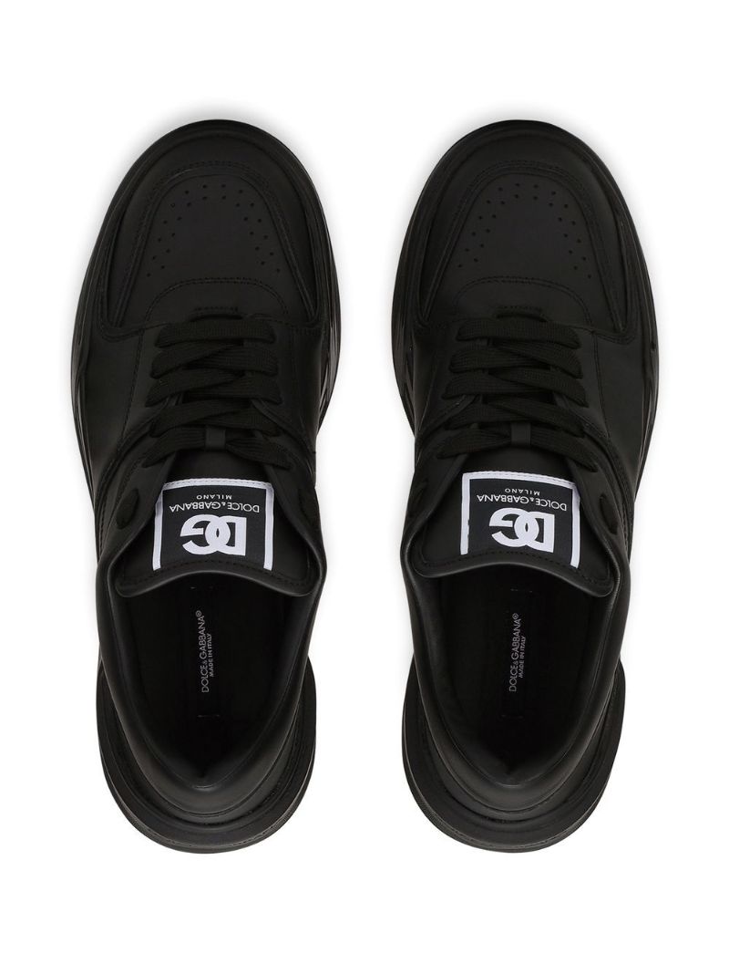 Black Roma Leather Sneakers