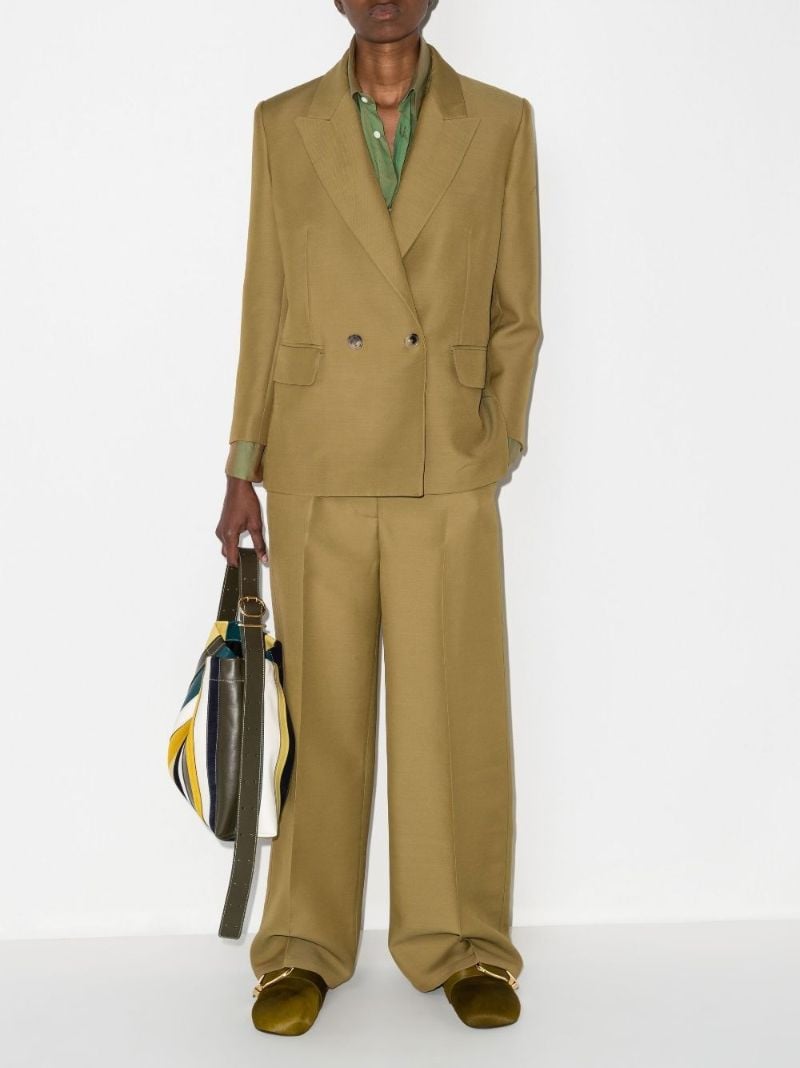 Green the Ian Wide-leg Trousers