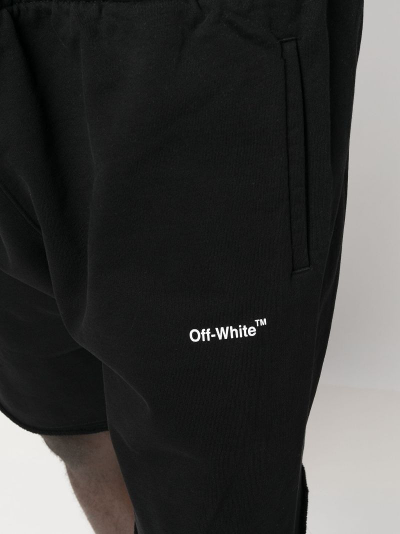Black Arrows Cotton Track Shorts
