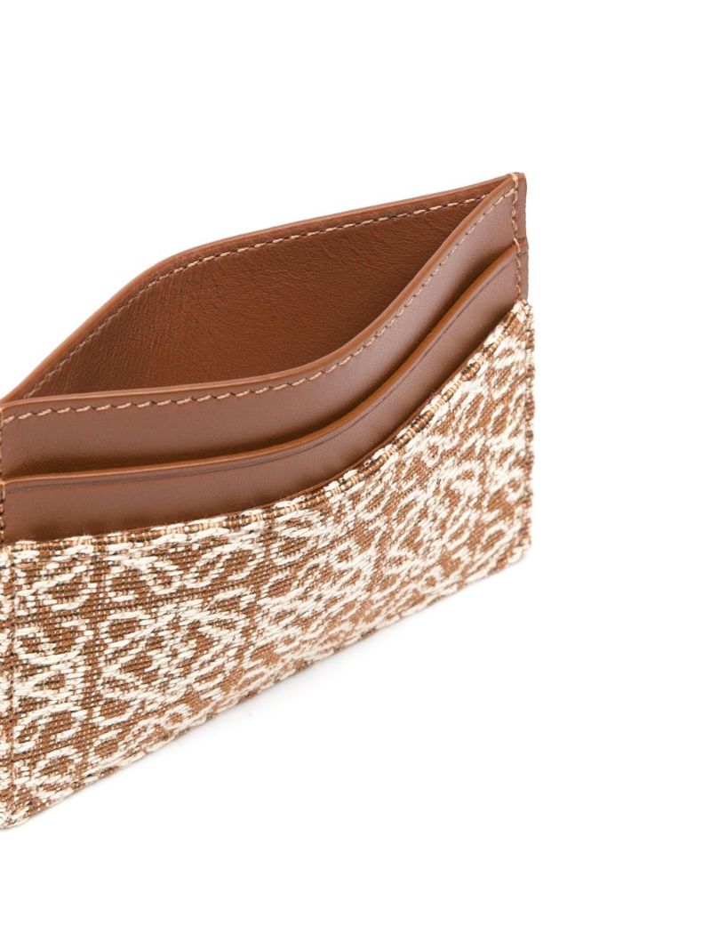 Brown Anagram Leather Card Holder