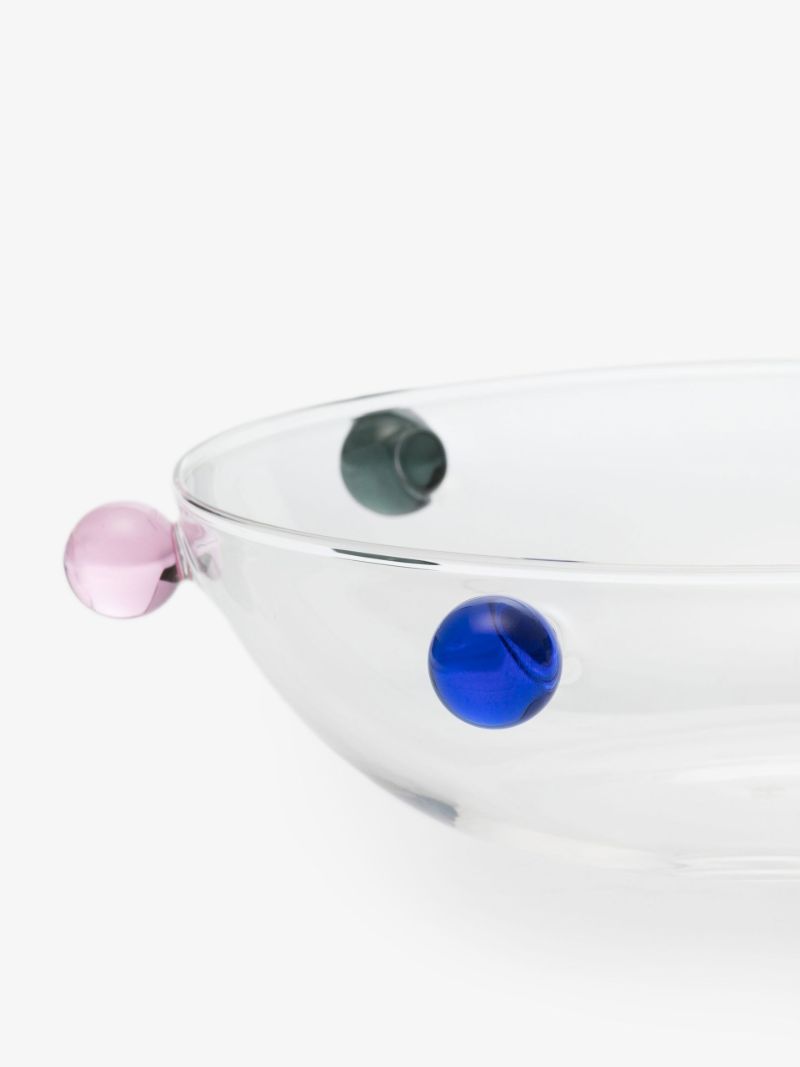 Neutral Dotdot Glass Platter