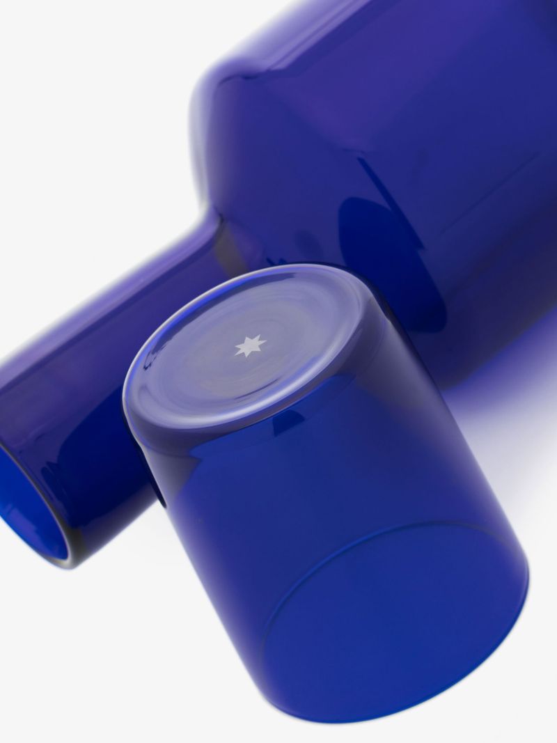 Blue Jââ_x0082_¬â_x0084_¢ai Soif Carafe and Glass Set