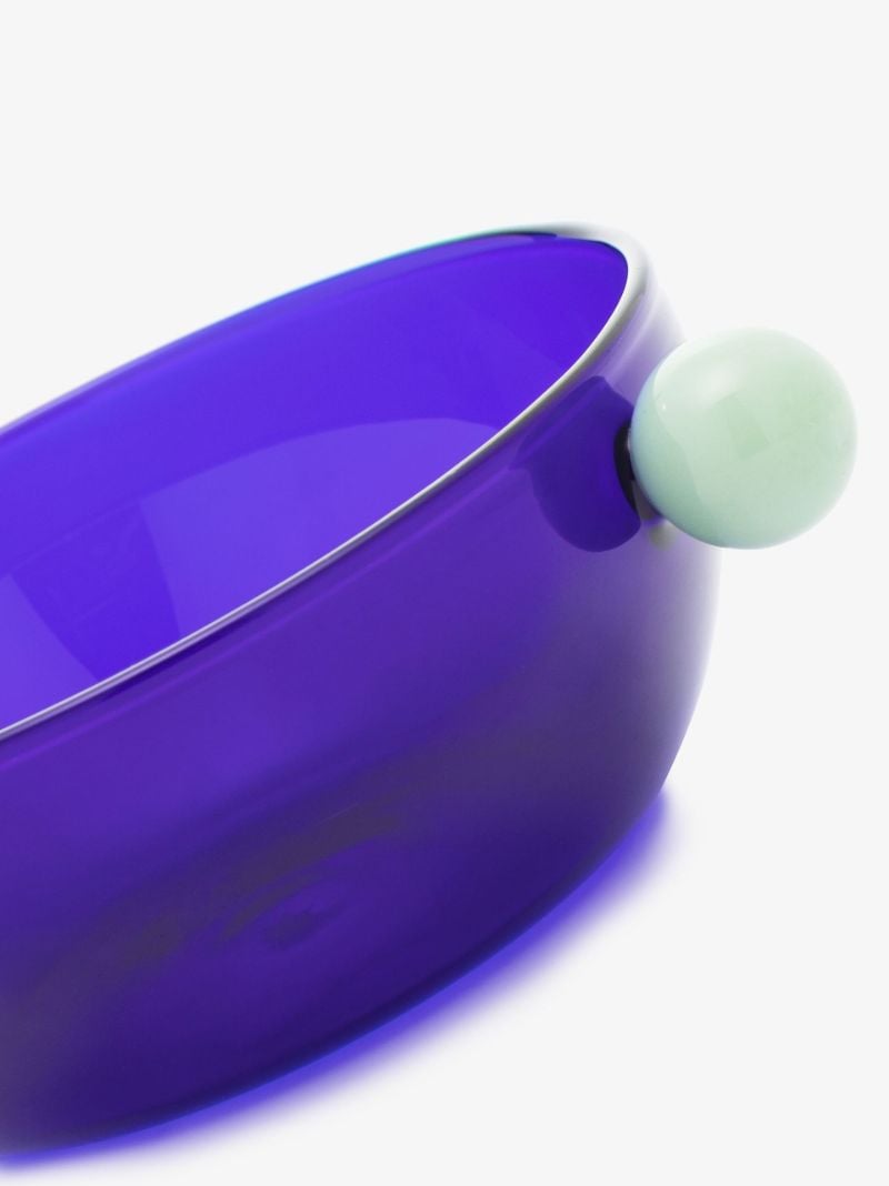 Blue Dotdot Glass Bowl