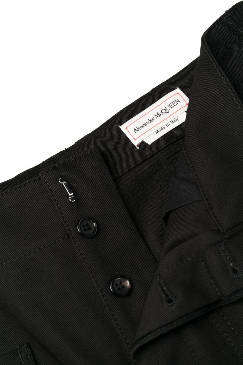 Black Belted Trousers