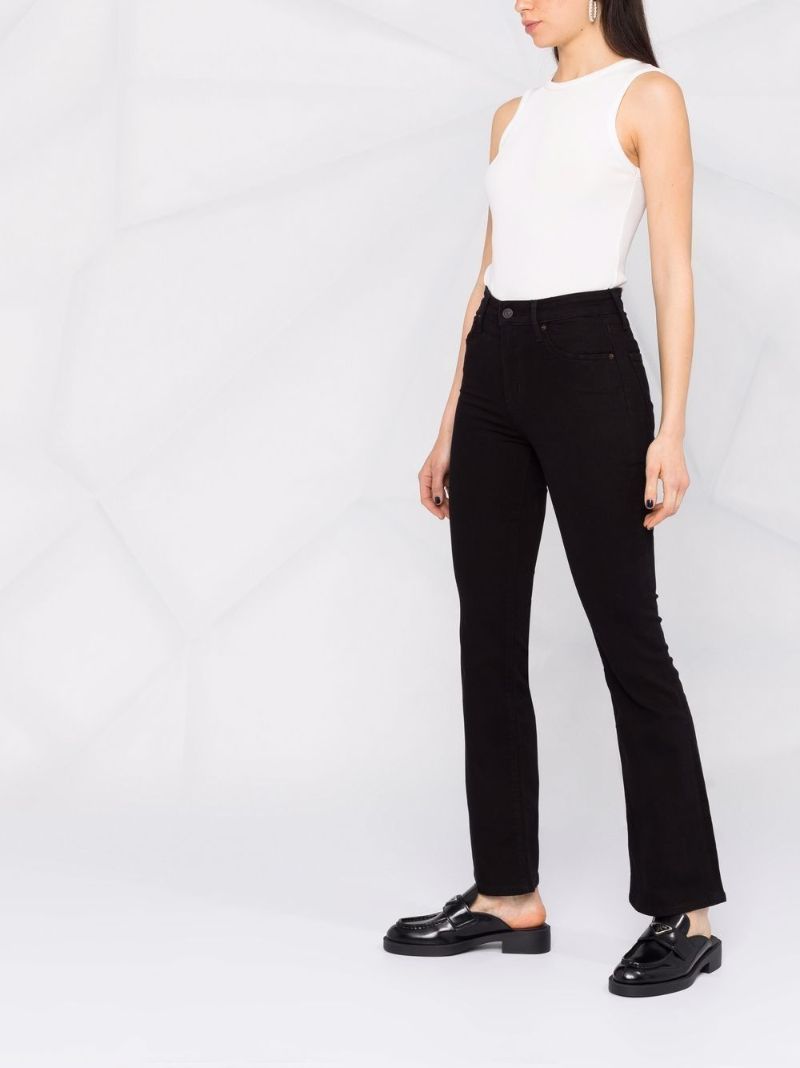 Black 725 High Waist Bootcut Jeans