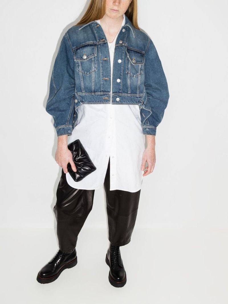 Cocoon Sleeve Denim Jacket