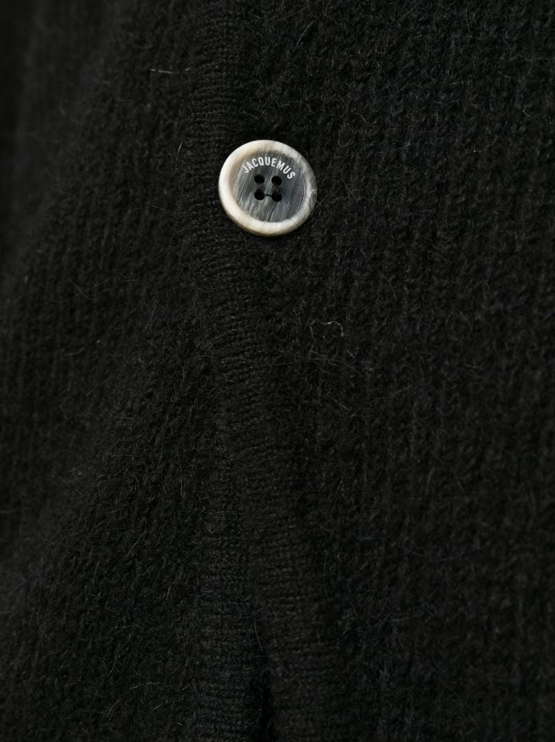 Black Le Pau Asymmetric Cardigan