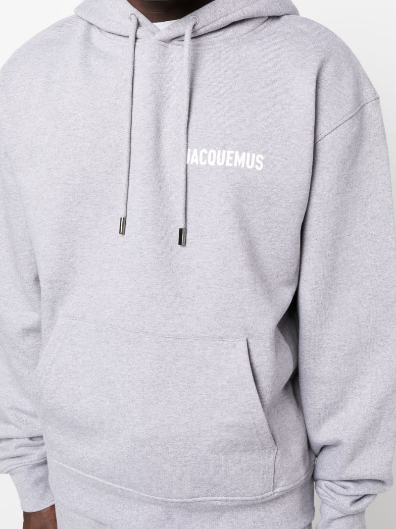 Grey Le Sweatshirt Logo Organic Cotton Hoodie