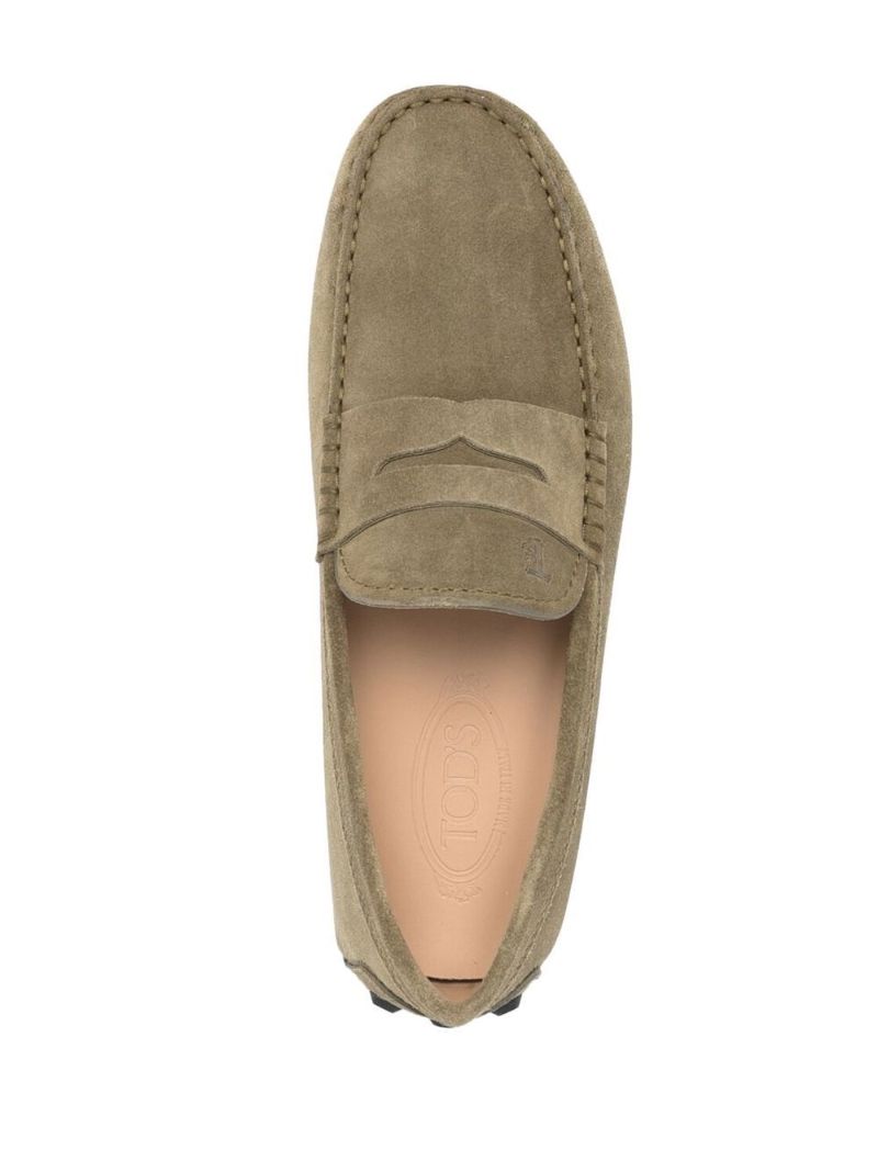 Green City Gommino Suede Loafers