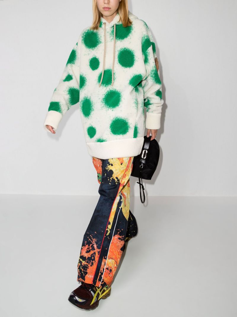 X Jw Anderson White Printed Hoodie