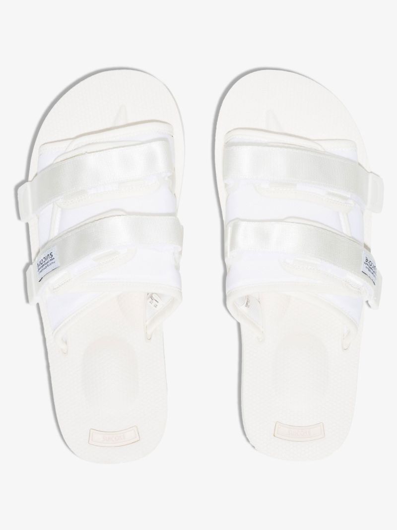 White Moto-vpo Canvas Sandals