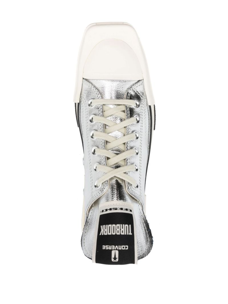 X Converse Silver Turbodrk Low-top Sneakers