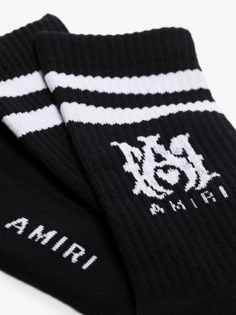 Black M.a. Logo Socks