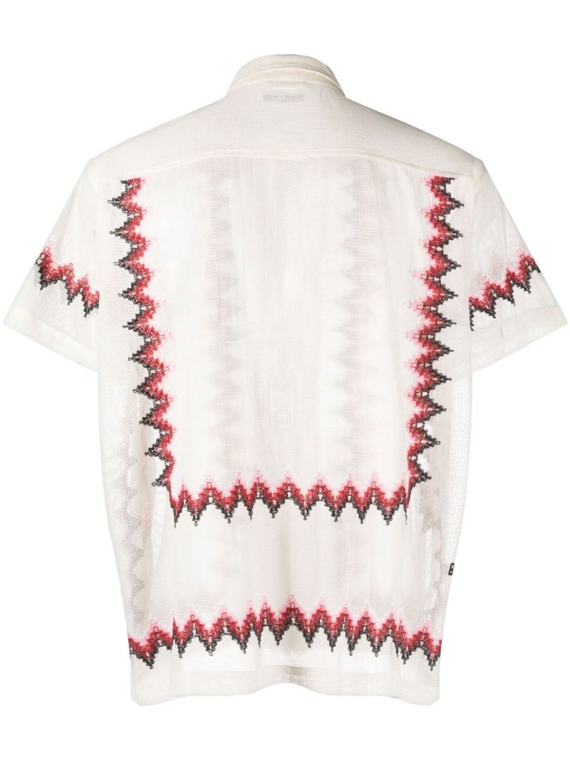 Neutral Loop Embroidered Cotton Shirt