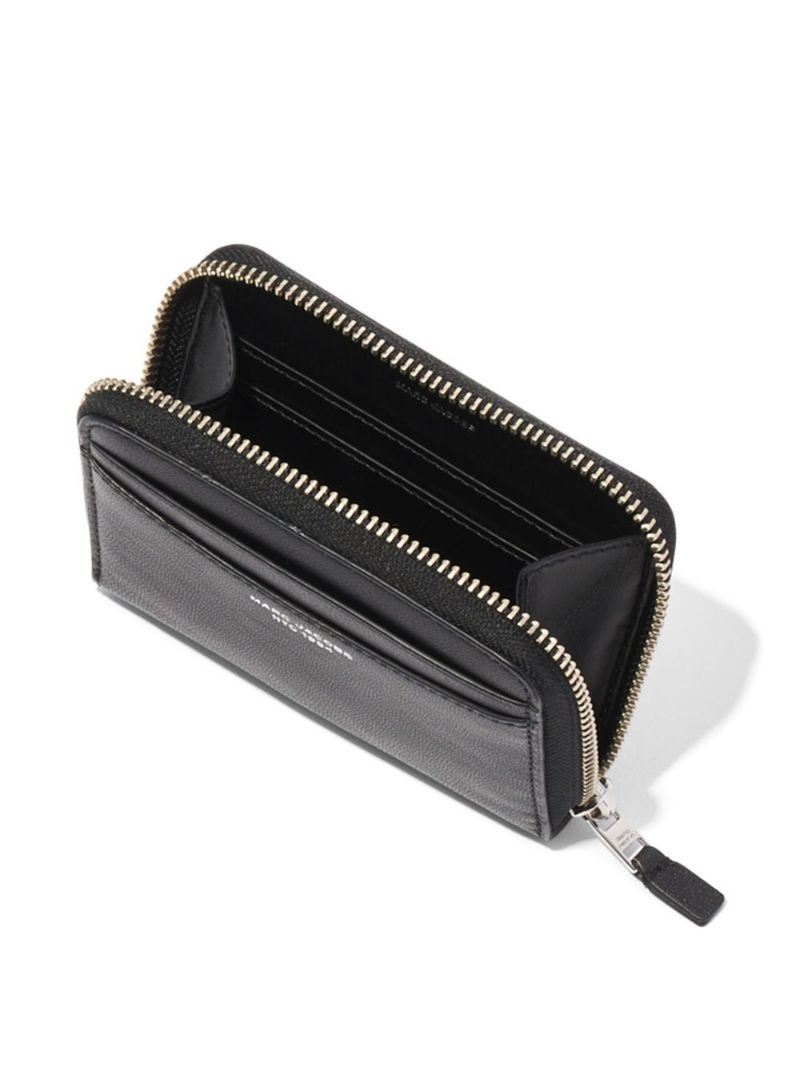 Black the Slim Zip-around Wallet