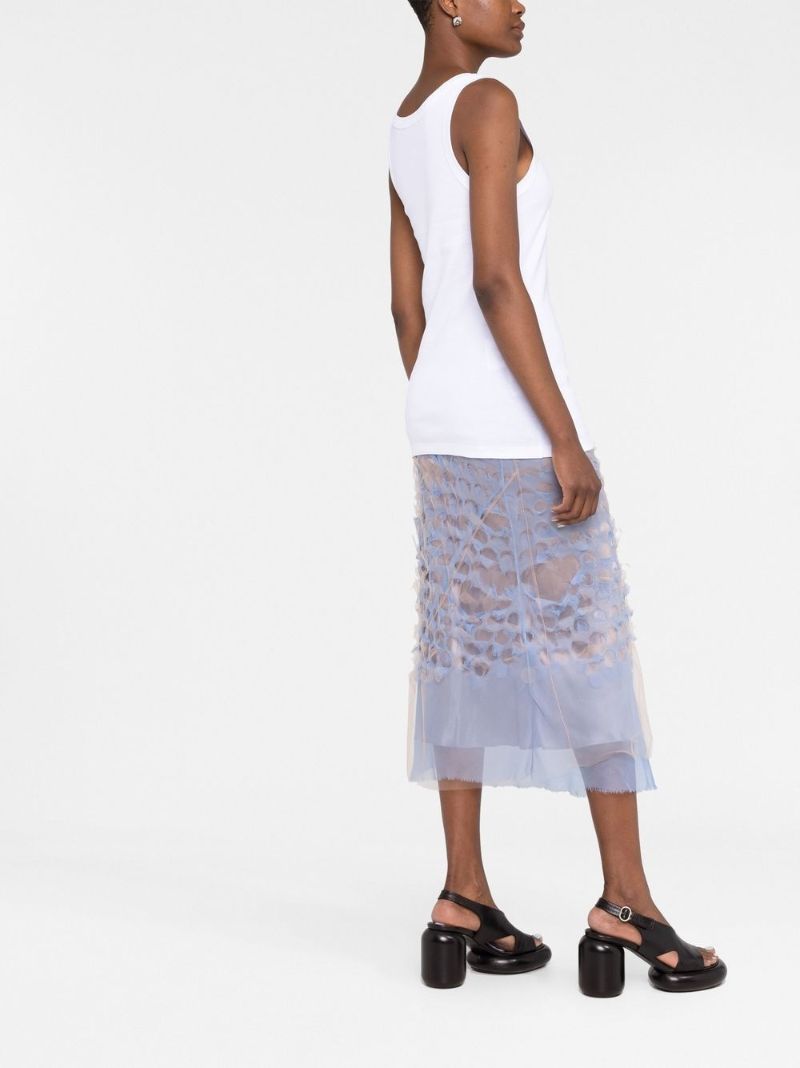 White Logo Tank Top