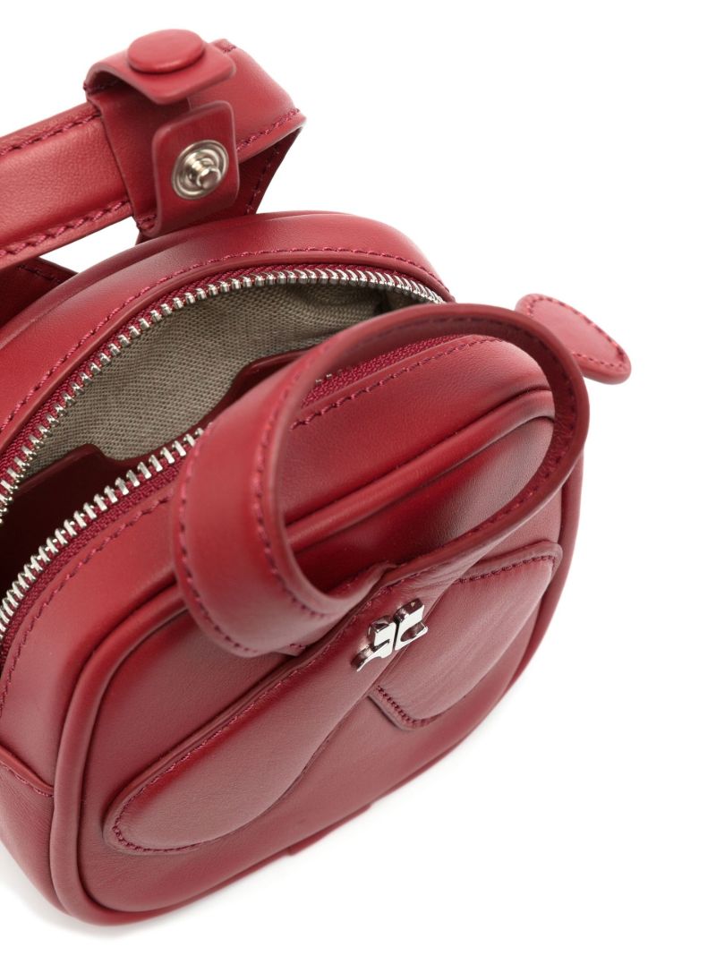 Red Loop Leather Mini Bag