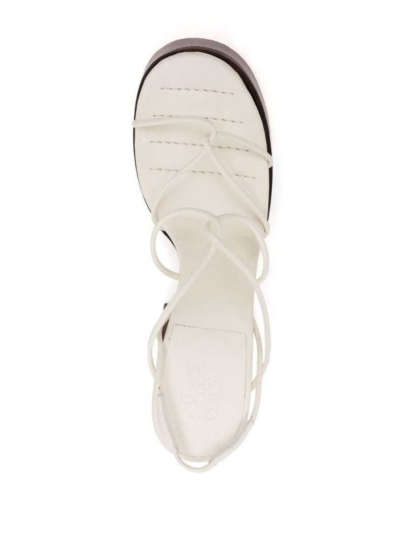Brown 120 Platform Leather Sandals