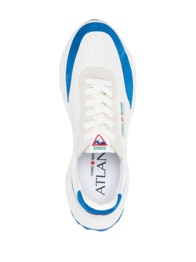 White Atlantis Leather Sneakers
