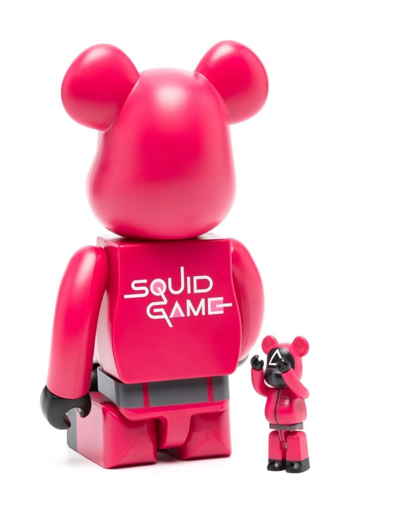 Pink Be@rbrick Squid Game 100% and 400% Figure Set