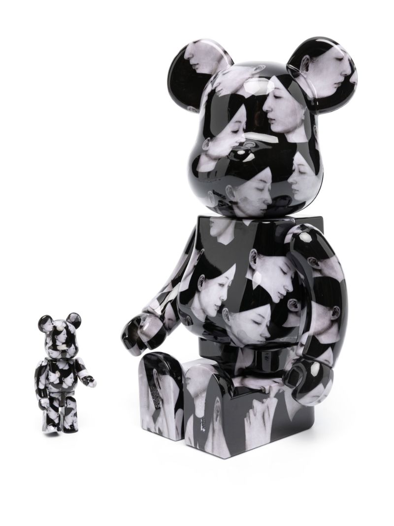 Black Be@rbrick Yohji Yamamoto X Suzume Uchida X S.h.i.p 100% and 400% Set
