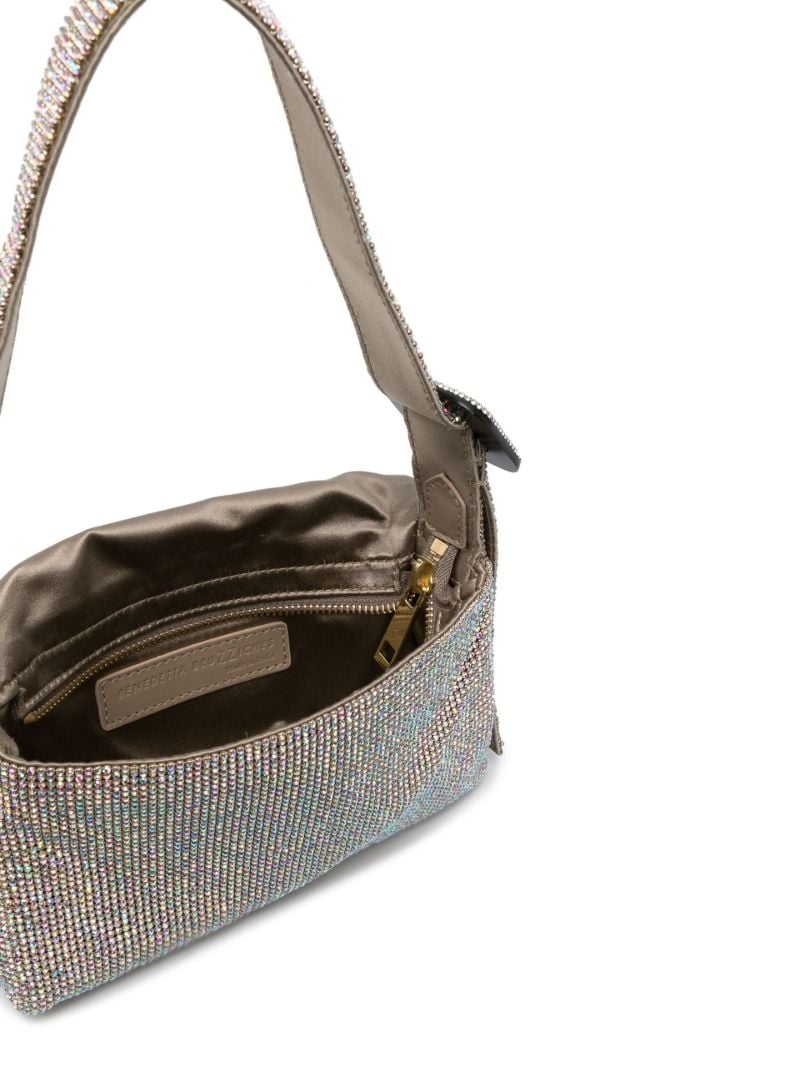 Silver Vitty La Mignon Crystal Shoulder Bag