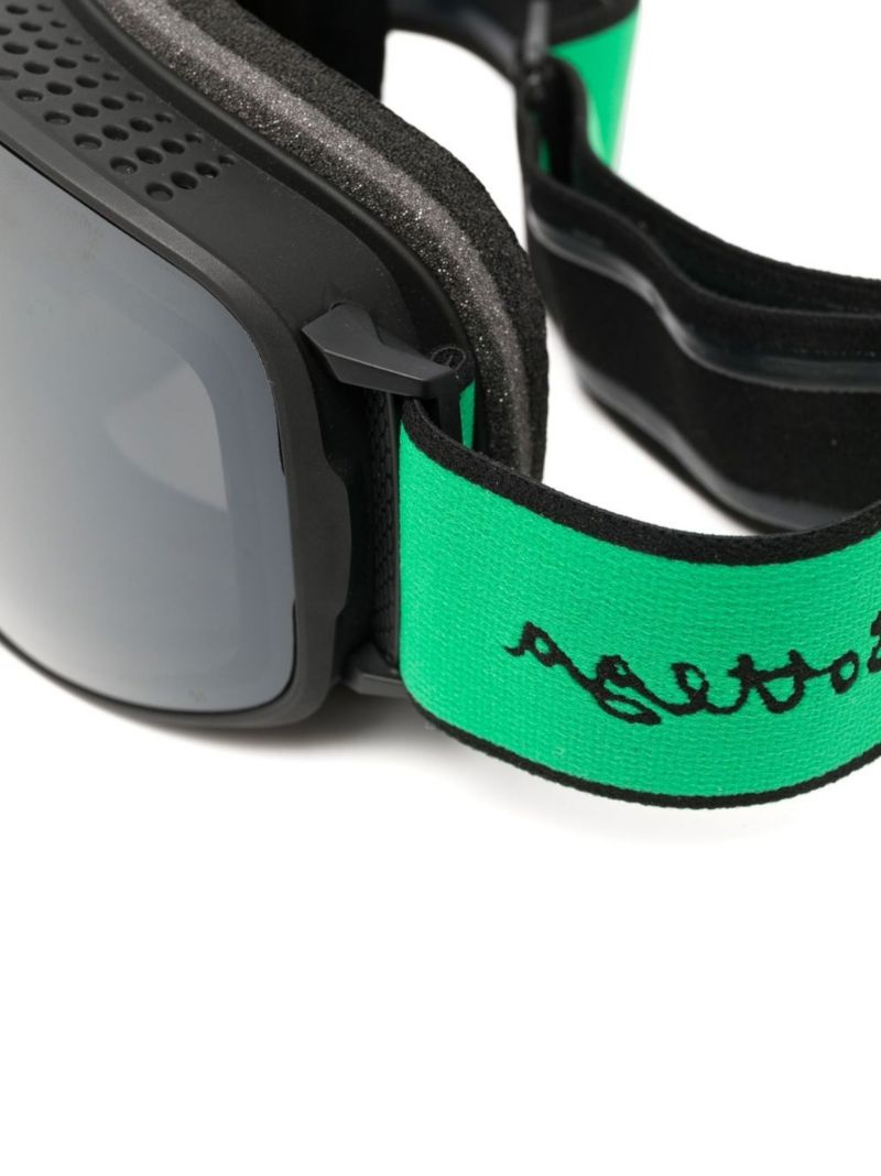 Black Mirrored Ski Goggles