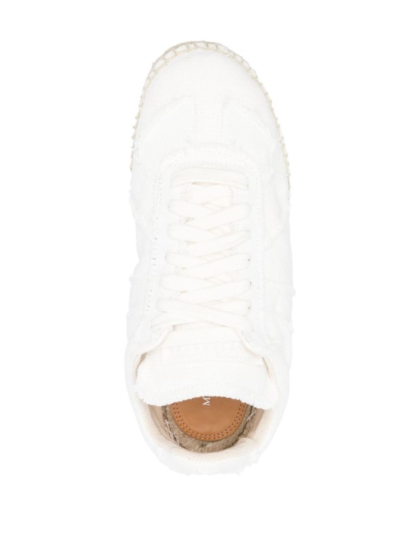 White Replica Espadrille Sneakers