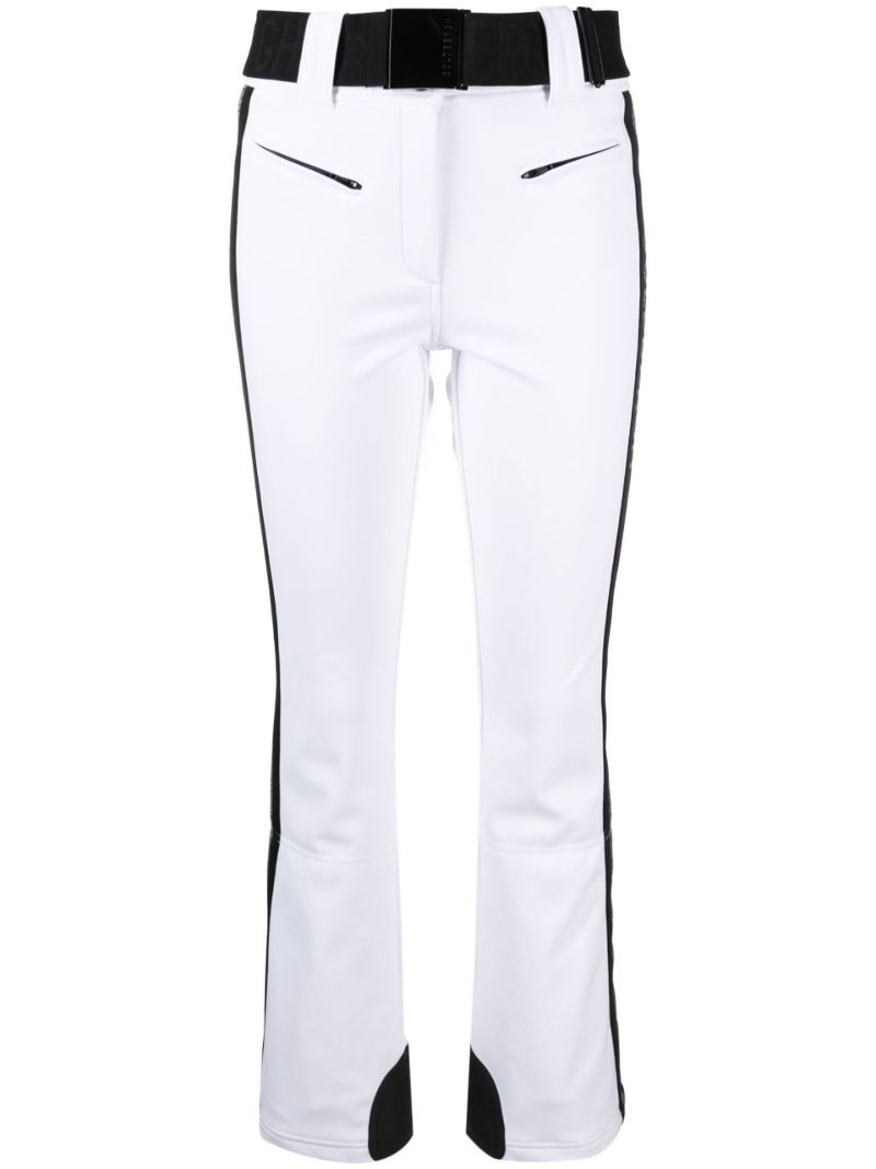 White Cher Stripe Ski Trousers
