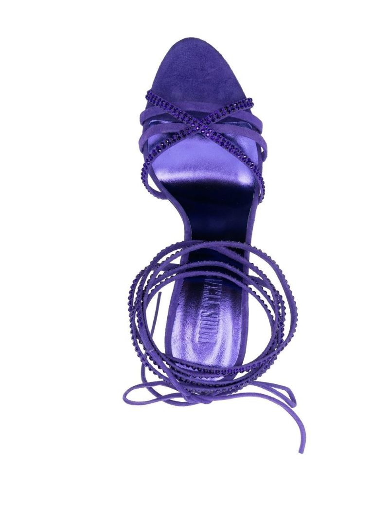 Purple Holly Nicole 105 Suede Sandals