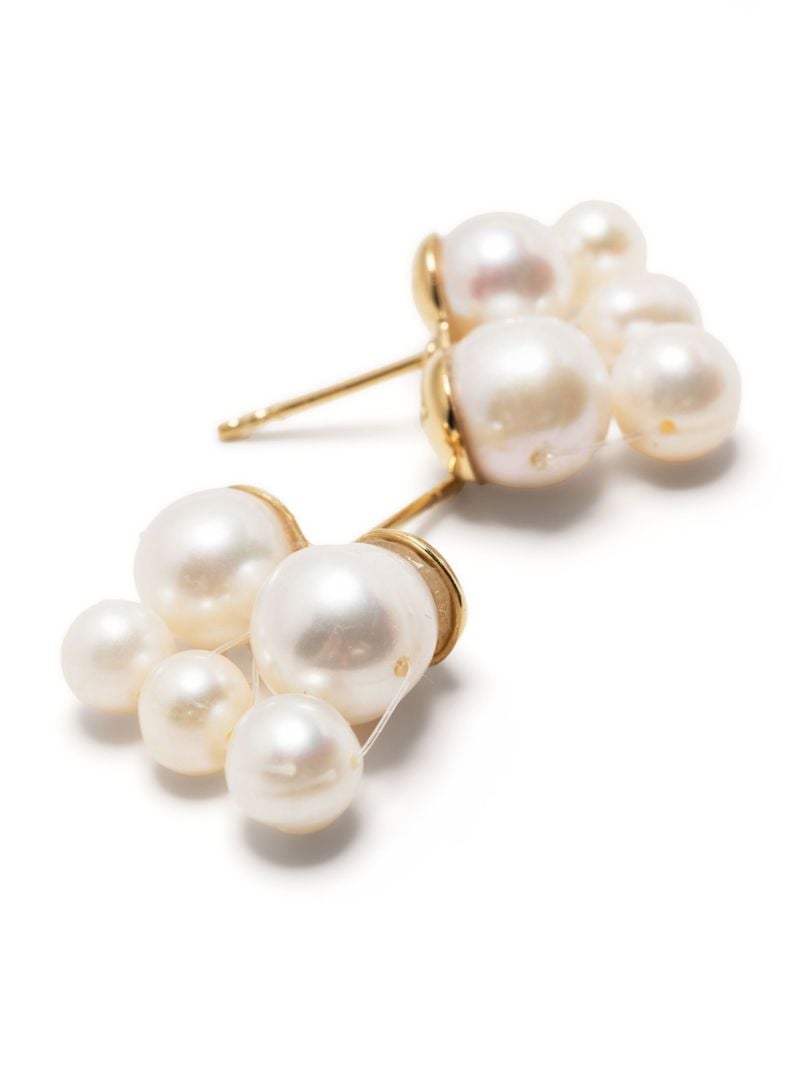 Gold Vermeil Universal Code Pearl Stud Earrings