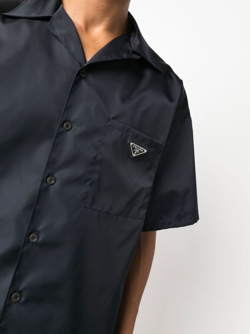 Blue Triangle Logo Short Sleeve Shirt