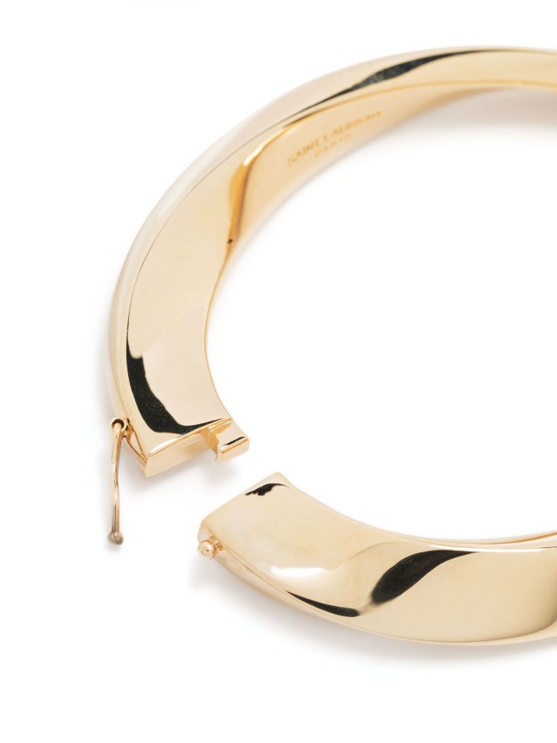 Gold-tone Deco Twist Bangle
