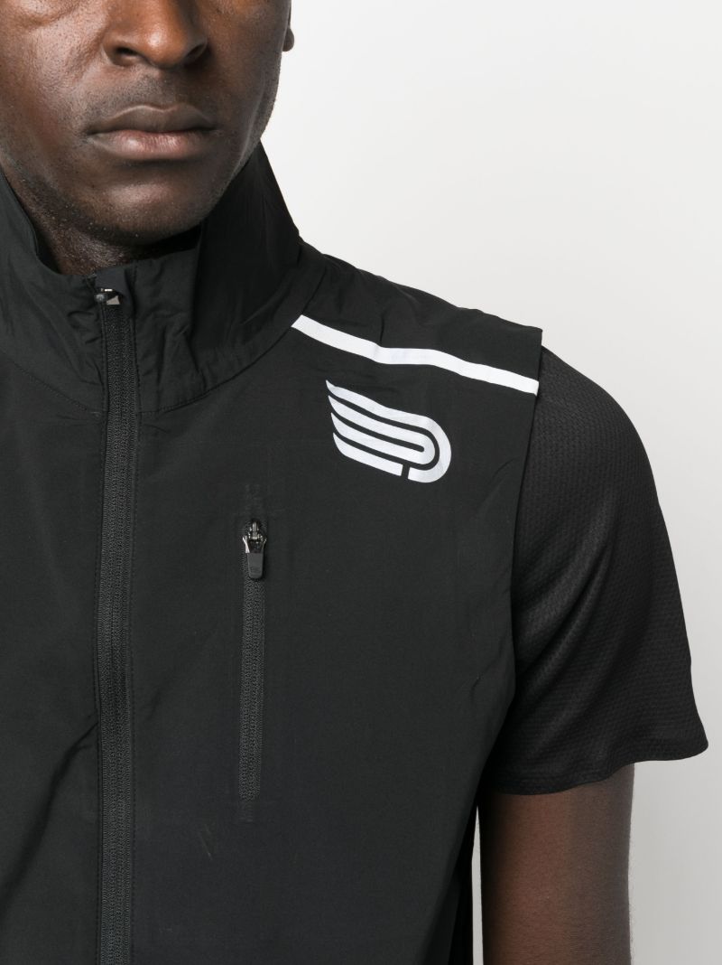 Black Ecolite Run Gilet