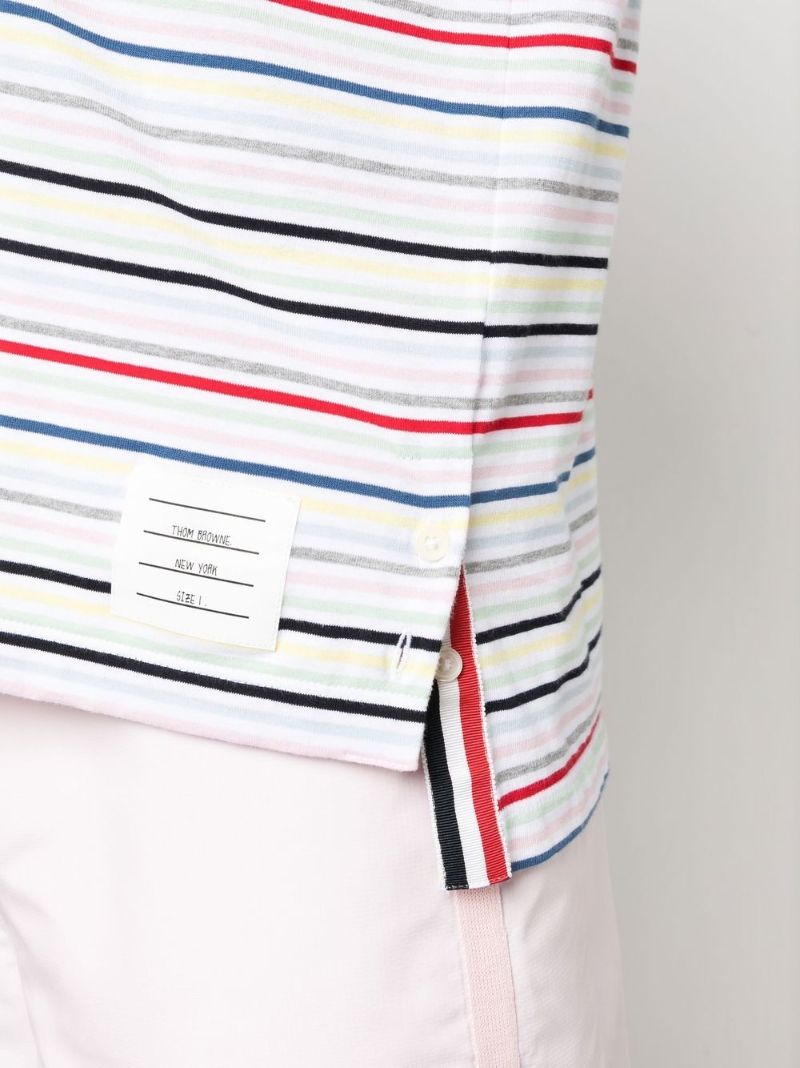 Multicoloured Stripe Cotton T-shirt