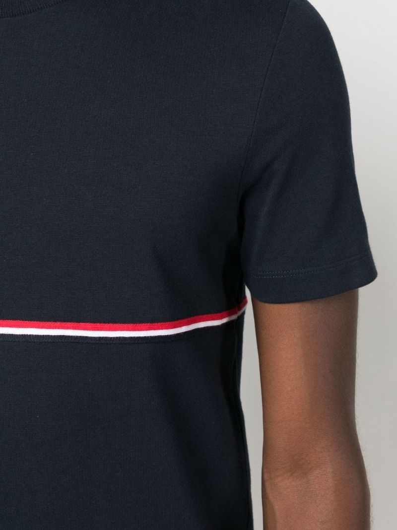 Blue Rwb Stripe Cotton T-shirt