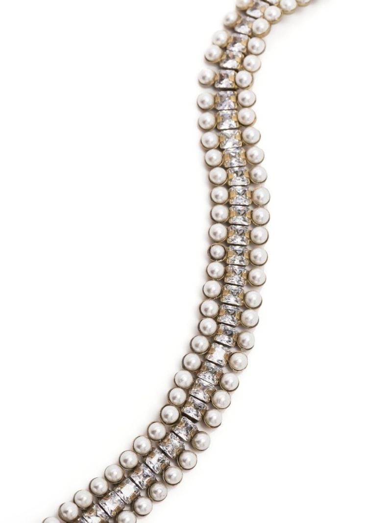 Gold-tone Nina Crystal Pearl Bracelet
