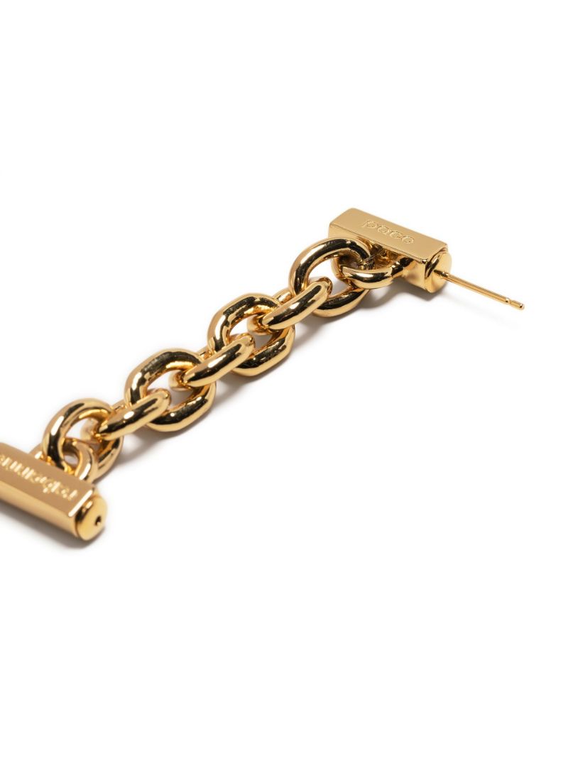 Gold-tone Xl Link Chain Earrings
