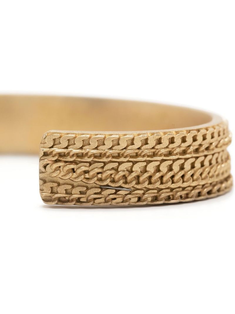 Gold-tone Chain Cuff Bracelet
