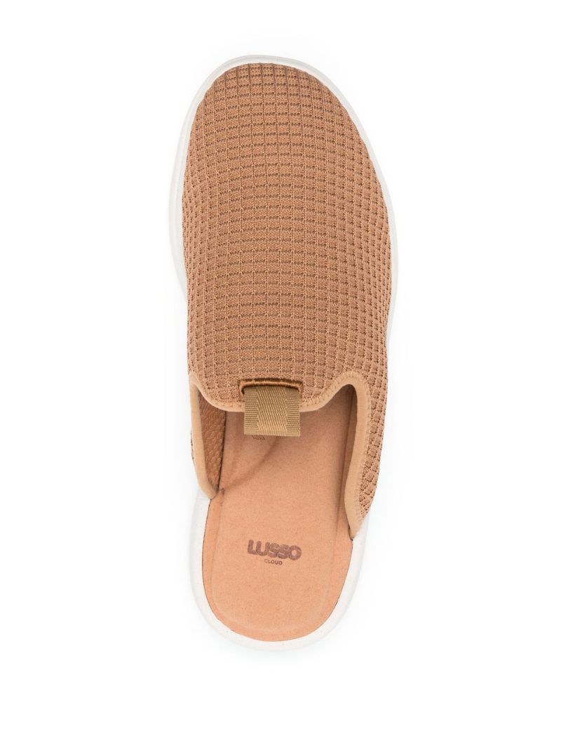 Brown Pelli Waffle Slippers