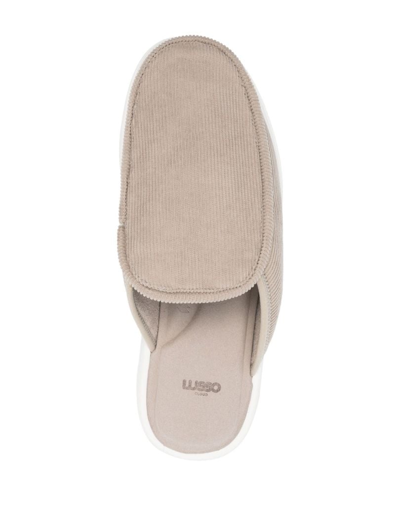 Grey Esto Corduroy Slippers