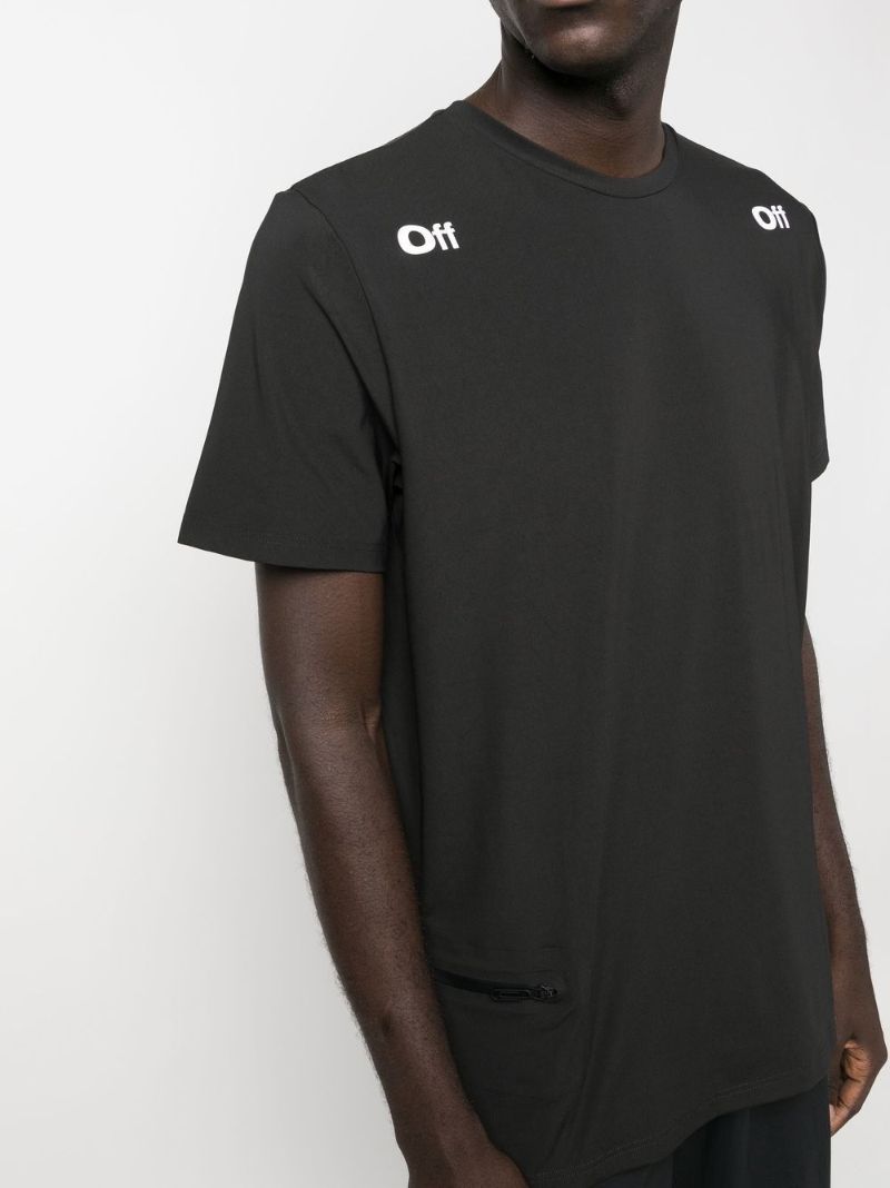 Black Logo Print T-shirt