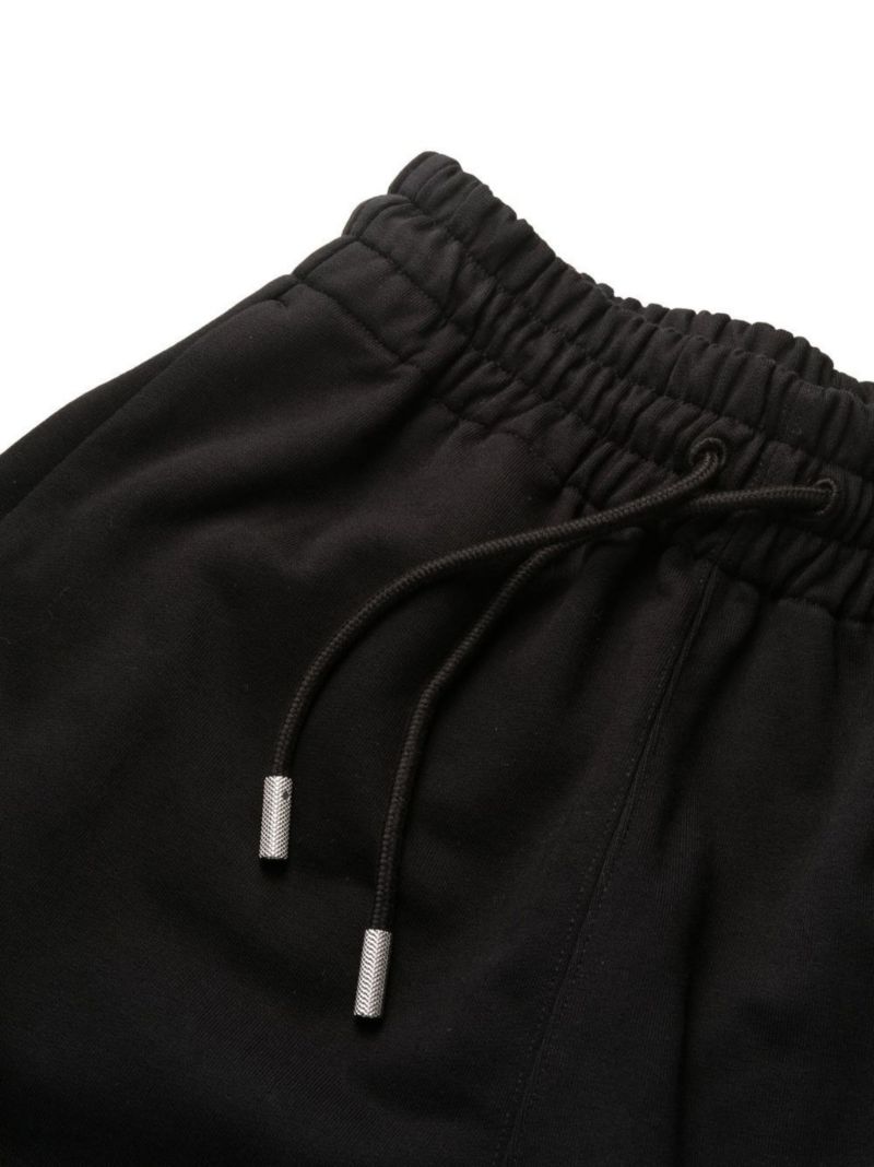 Black Logo Print Track Pants