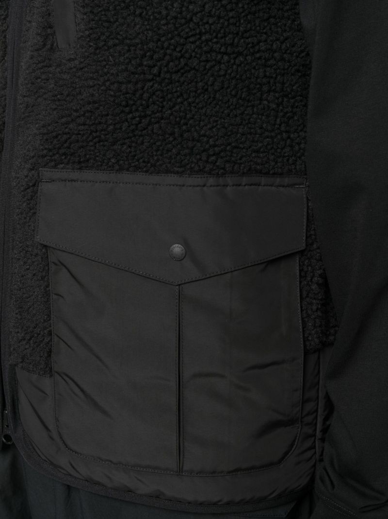 Black Boa Fleece Gilet