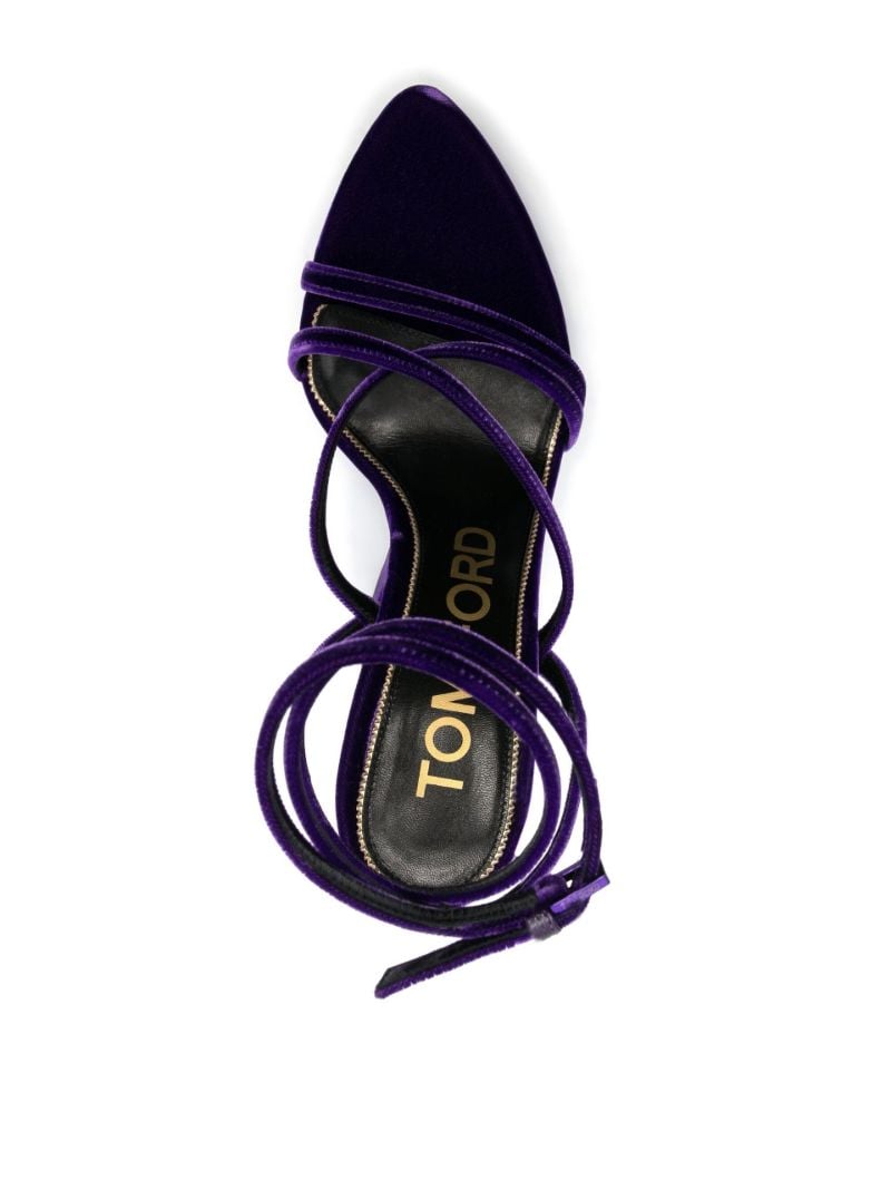 Black 120 Leather Wedge Sandals