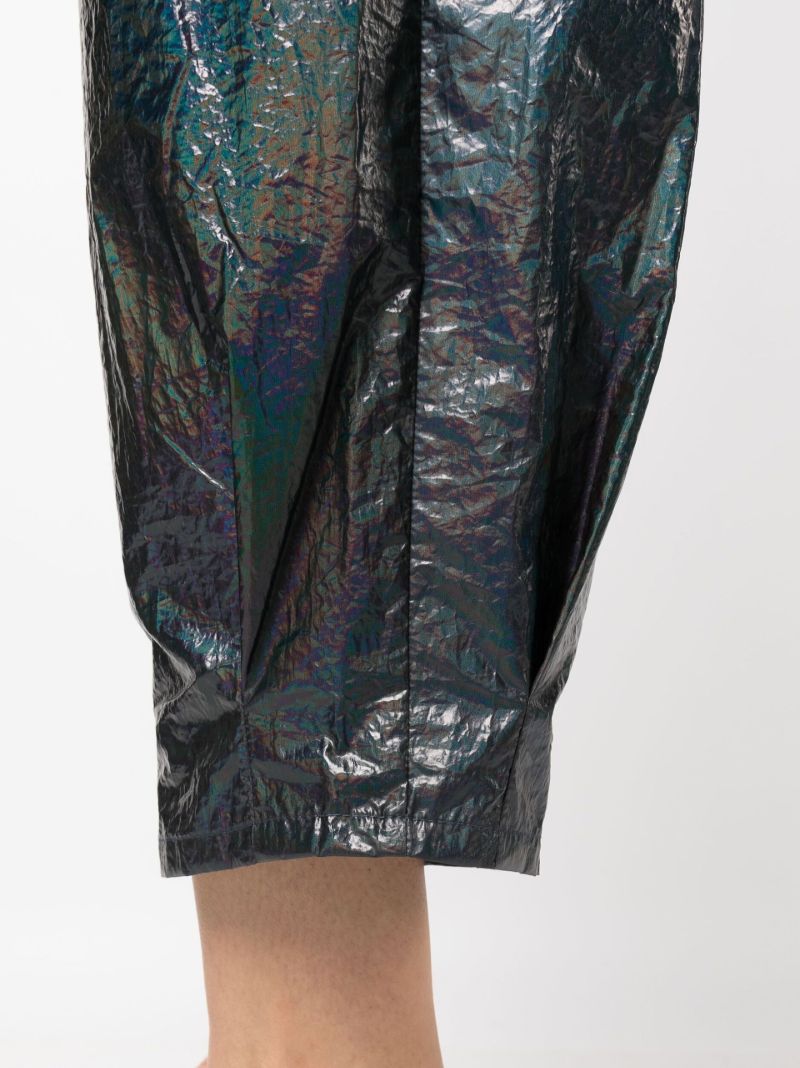 Blue Rina Barrel-leg Trousers
