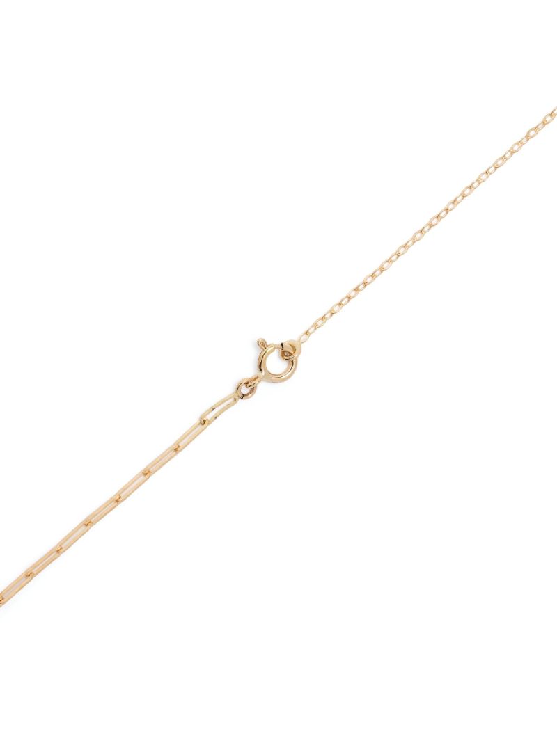 18k Yellow Gold Solitaire Emerald Necklace
