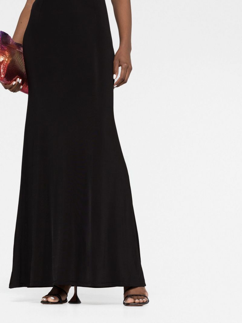 Black High Sea Open Back Maxi Dress