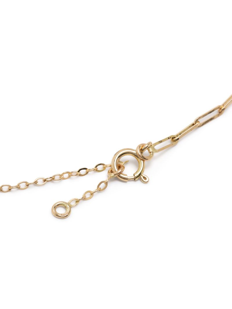 18k Yellow Gold Solitaire Ruby Chain Bracelet